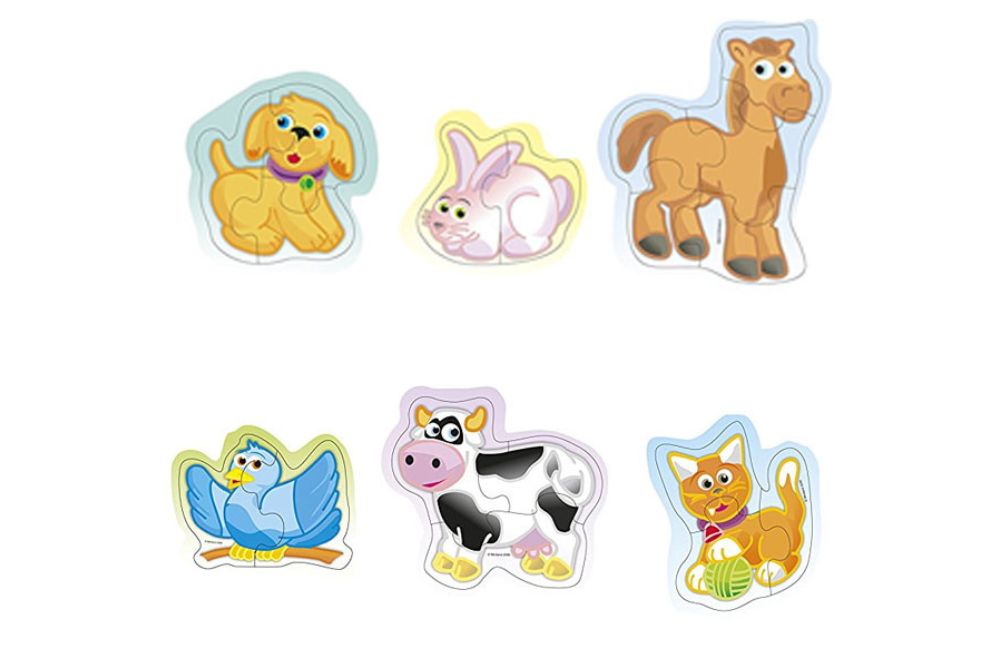 Puzzle Madera Bebe Puzles Niños 1 2 3 años Puzzle Bebe Puzzle Encajable  Madera Animales de Granja Montessori : : Juguetes y juegos